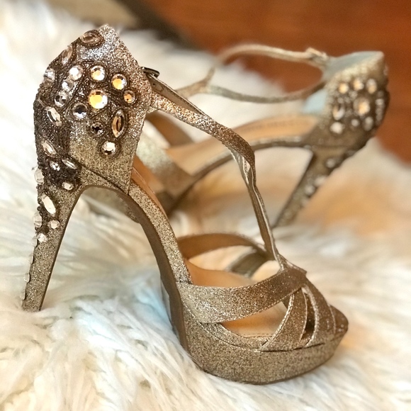gianni bini rhinestone heels